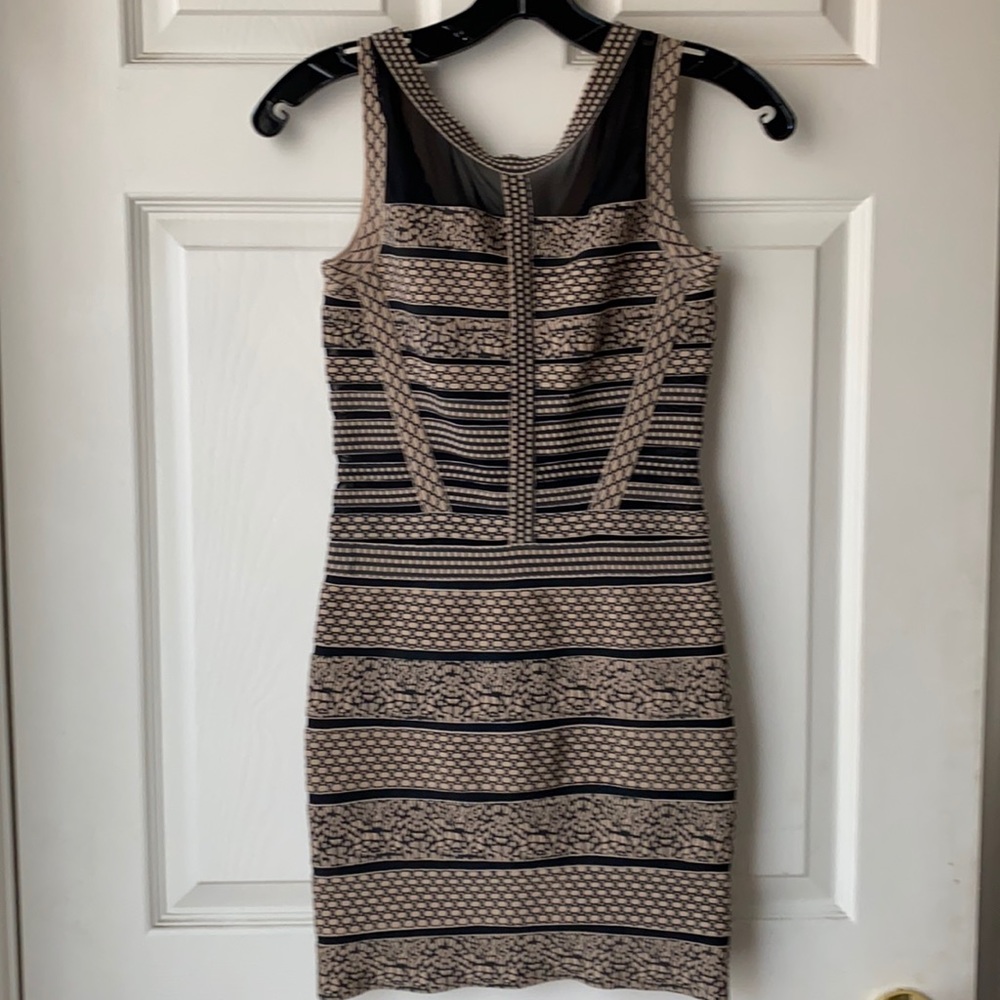 Bandage printed dress